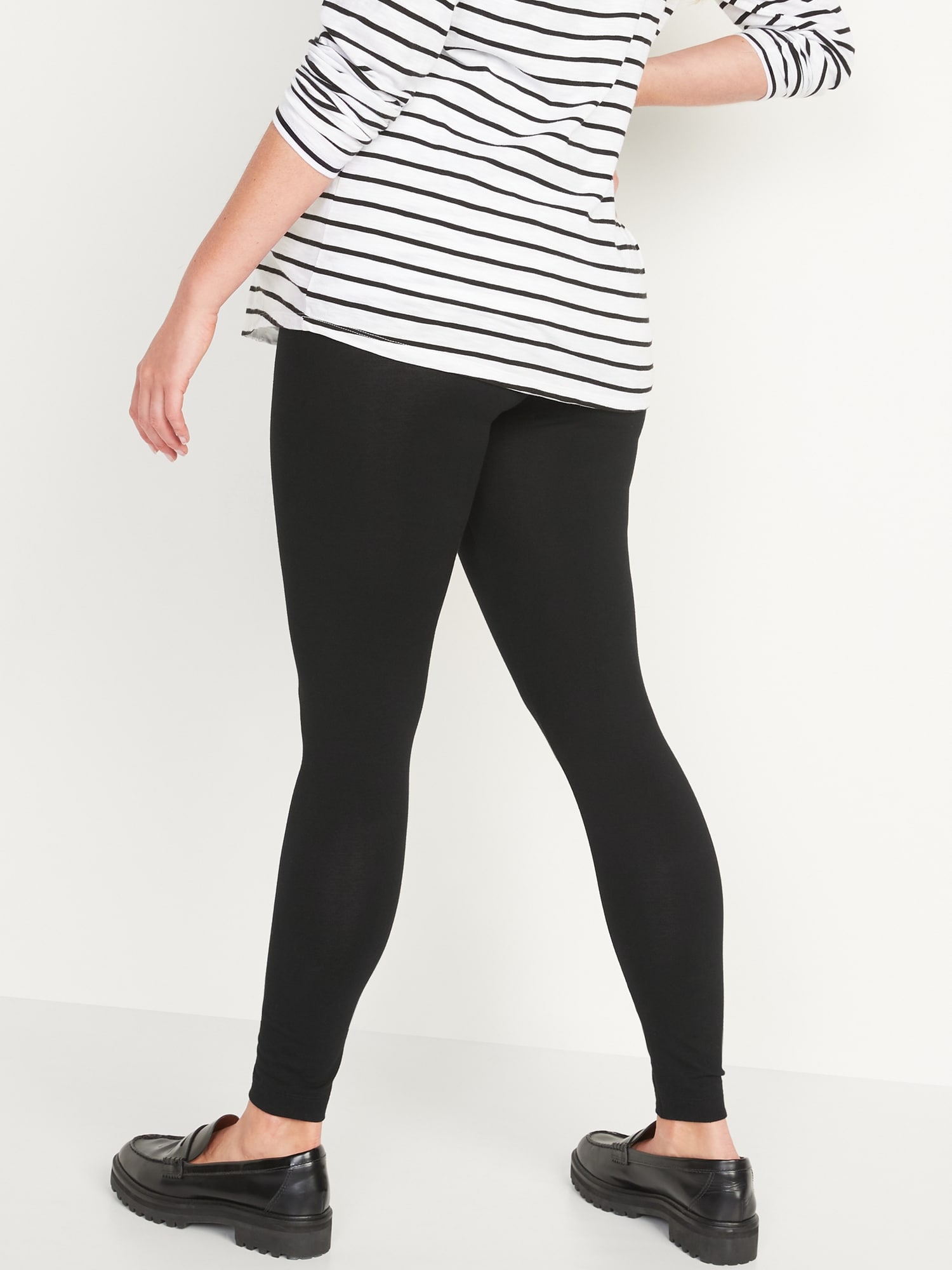 Old Navy Maternity 2-Pack Full-Panel Cropped Jersey Leggings