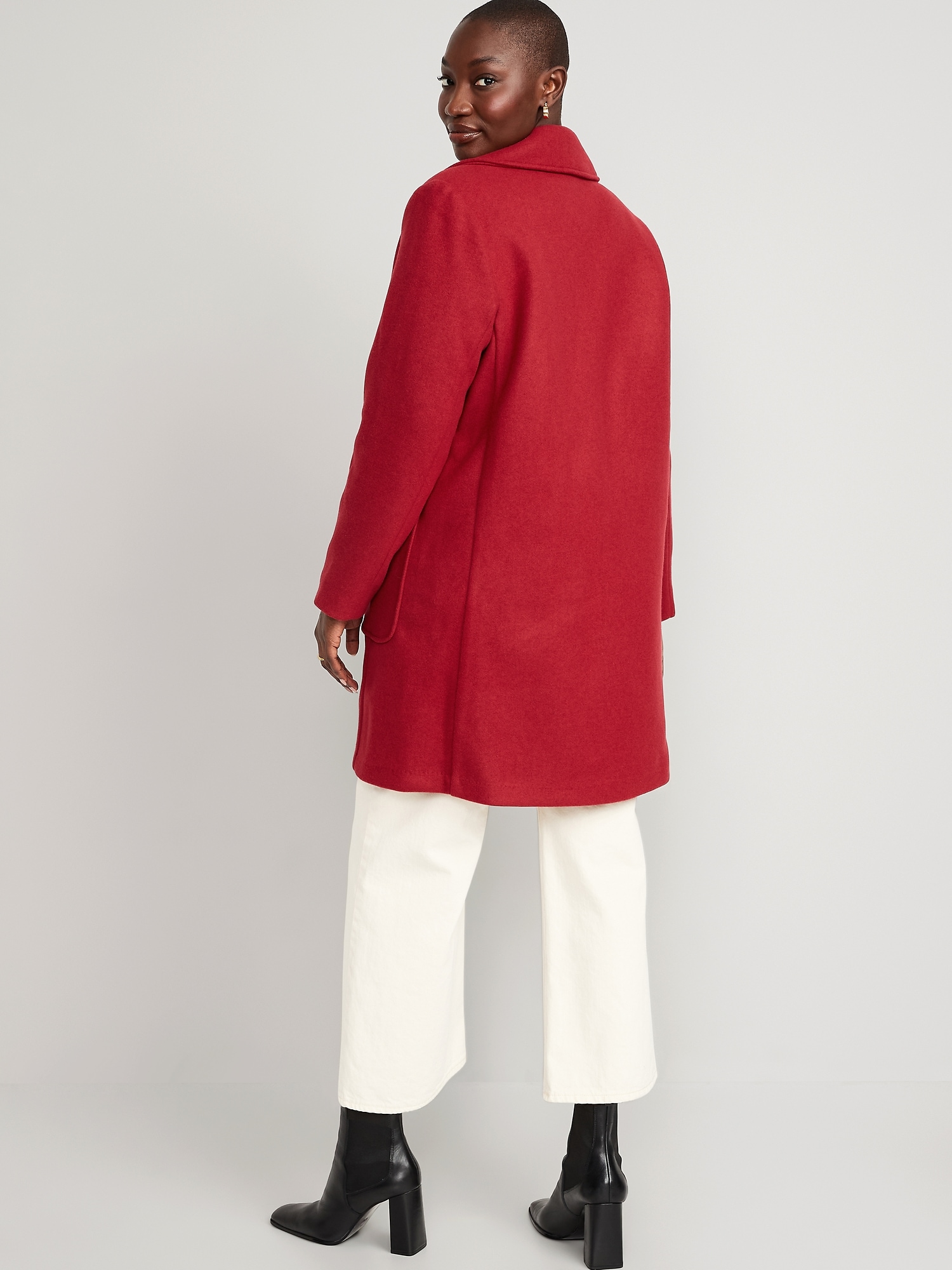 Oversized Soft-Brushed Overcoat For Women | Old Navy