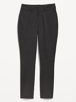 Old Navy High Rise Curvy Pixie Ankle Pants Women 16 Tall Black Stretch NEW