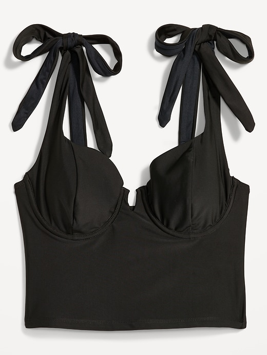Tie-Shoulder Underwire Tankini Swim Top for Women | Old Navy