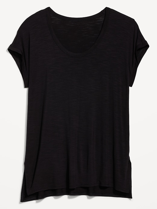 Image number 4 showing, Luxe Voop-Neck Tunic T-Shirt