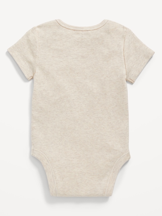 Unisex Short-Sleeve Logo-Graphic Bodysuit for Baby | Old Navy