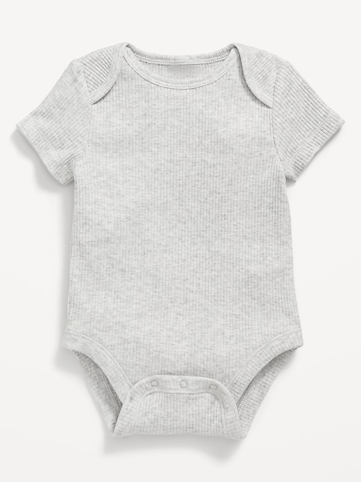 View large product image 1 of 1. Unisex Short-Sleeve Bodysuit for Baby