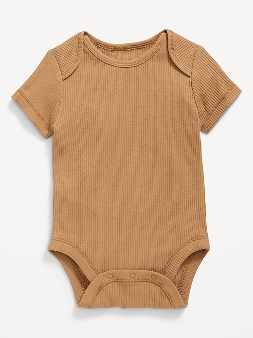 View large product image 1 of 1. Unisex Short-Sleeve Bodysuit for Baby