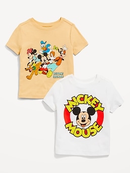 Disney Mickey Mouse Friends Unisex T Shirt 2 Pack for Toddler