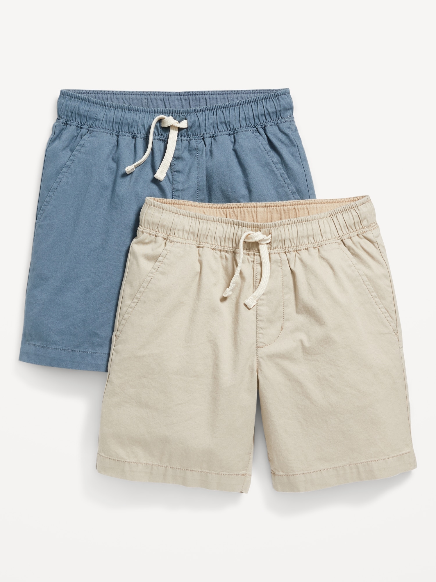 Old Navy 2-Pack Twill Non-Stretch Jogger Shorts for Boys (Above Knee) beige. 1