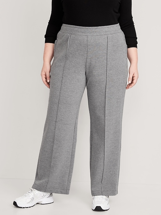 Image number 7 showing, High-Waisted Dynamic Fleece Wide-Leg Pants