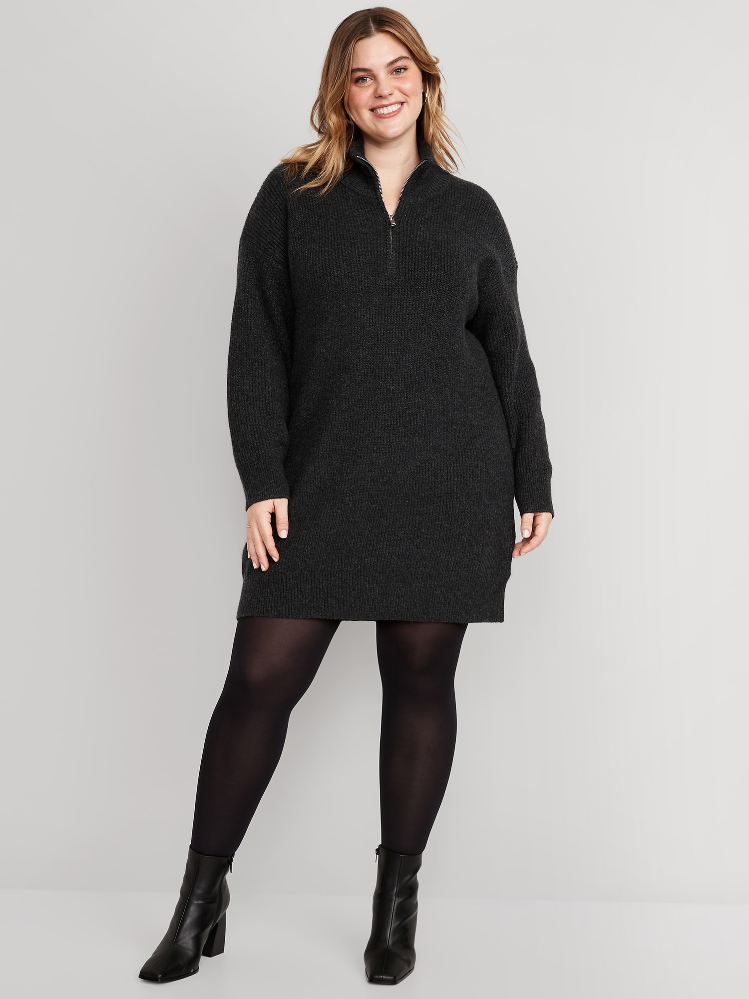 Plus size black skirt clearance quarter zip