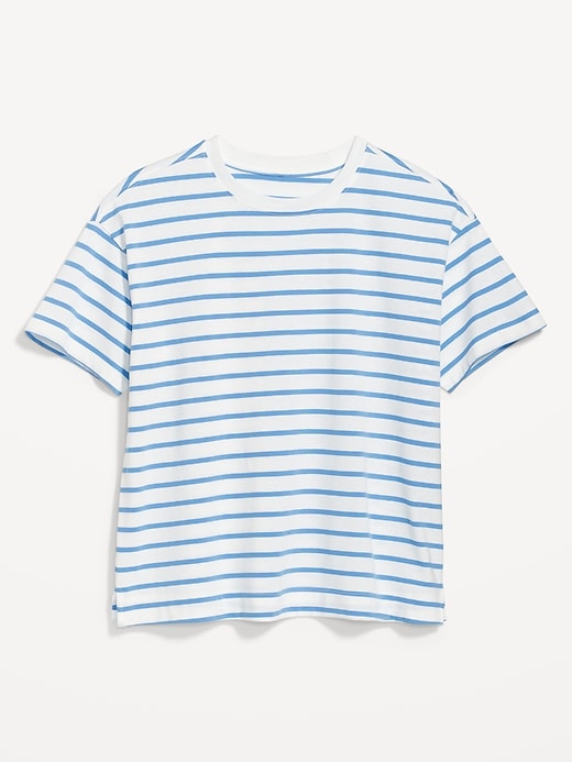 Vintage Striped Drop Shoulder T-Shirt for Women | Old Navy