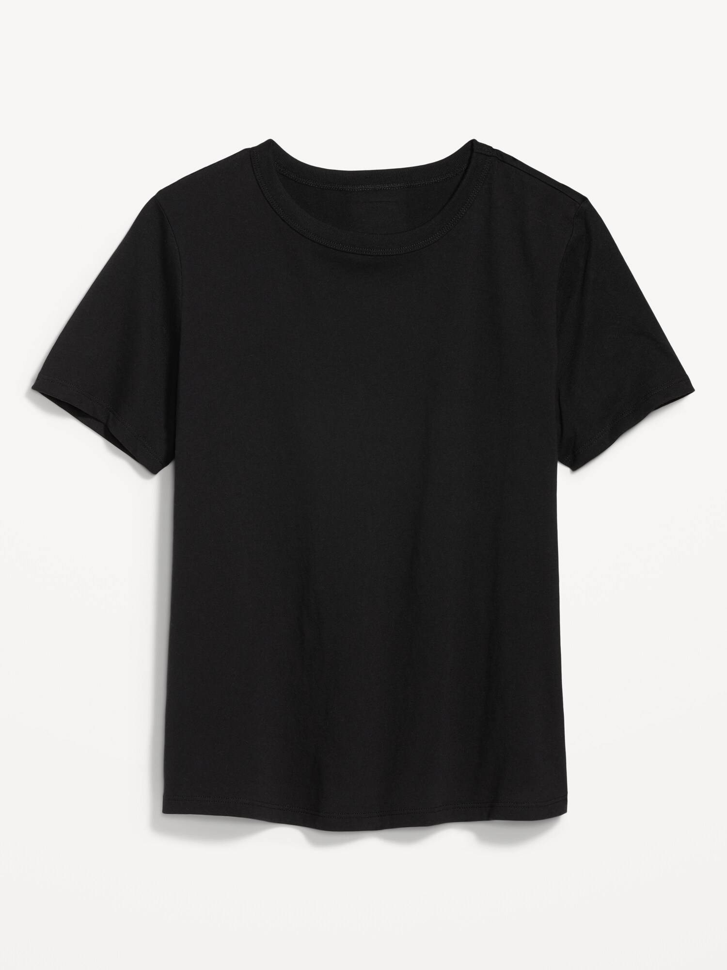 Женская футболка Old Navy EveryWear Crew-Neck, цвет: Чёрный — фото 4