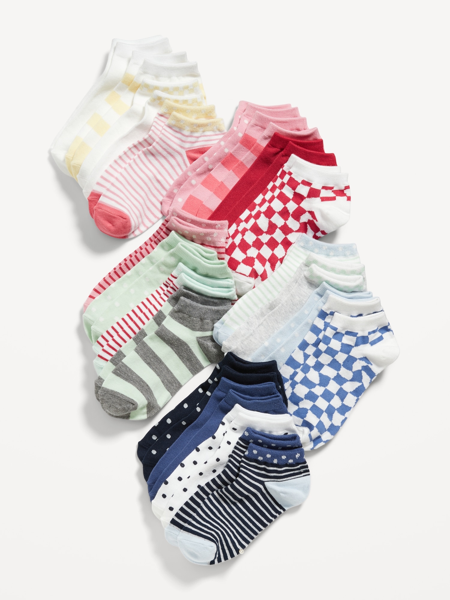 Old Navy Ankle Socks 20-Pack for Girls pink. 1