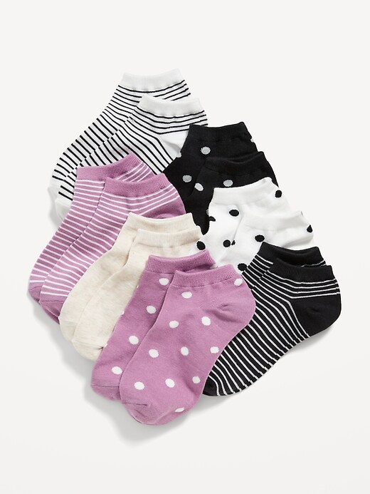 View large product image 1 of 1. Printed Ankle Socks 7-Pack for Girls