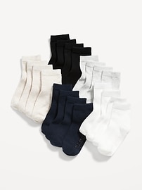 Image number 1 showing, Unisex Crew Socks 10-Pack for Toddler & Baby