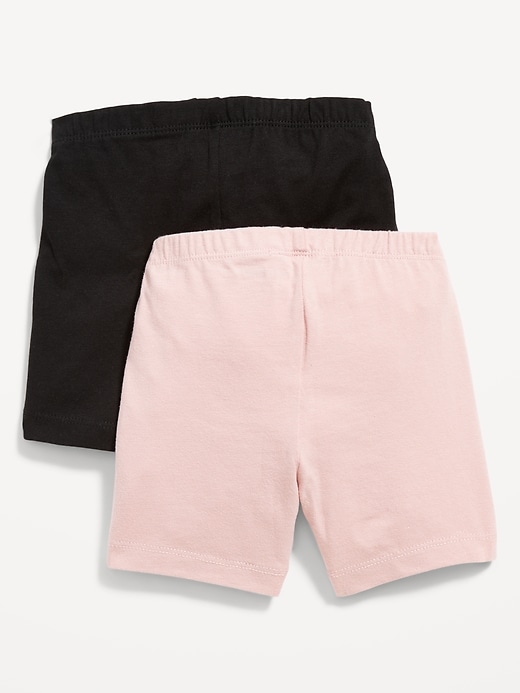 View large product image 2 of 2. 2-Pack Jersey-Knit Biker Shorts for Toddler Girls
