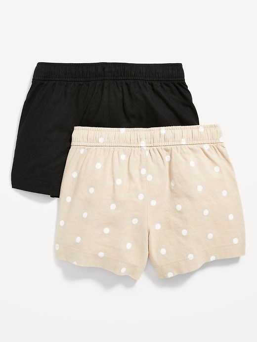 View large product image 2 of 2. Linen-Blend Pull-On Shorts 2-Pack for Girls
