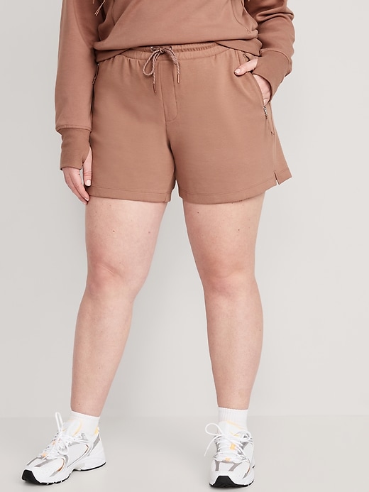 Image number 7 showing, High-Waisted Dynamic Fleece Shorts -- 6-inch inseam
