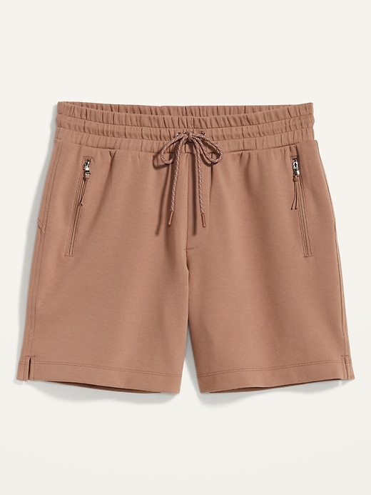 Image number 4 showing, High-Waisted Dynamic Fleece Shorts -- 6-inch inseam