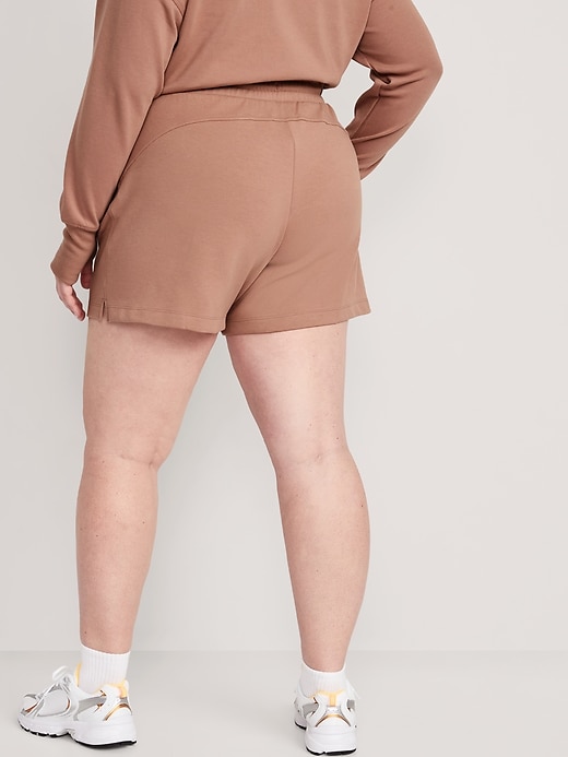 Image number 8 showing, High-Waisted Dynamic Fleece Shorts -- 6-inch inseam