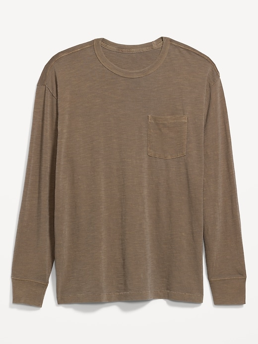 Old Navy Vintage Garment-Dyed Long-Sleeve T-Shirt for Men. 2