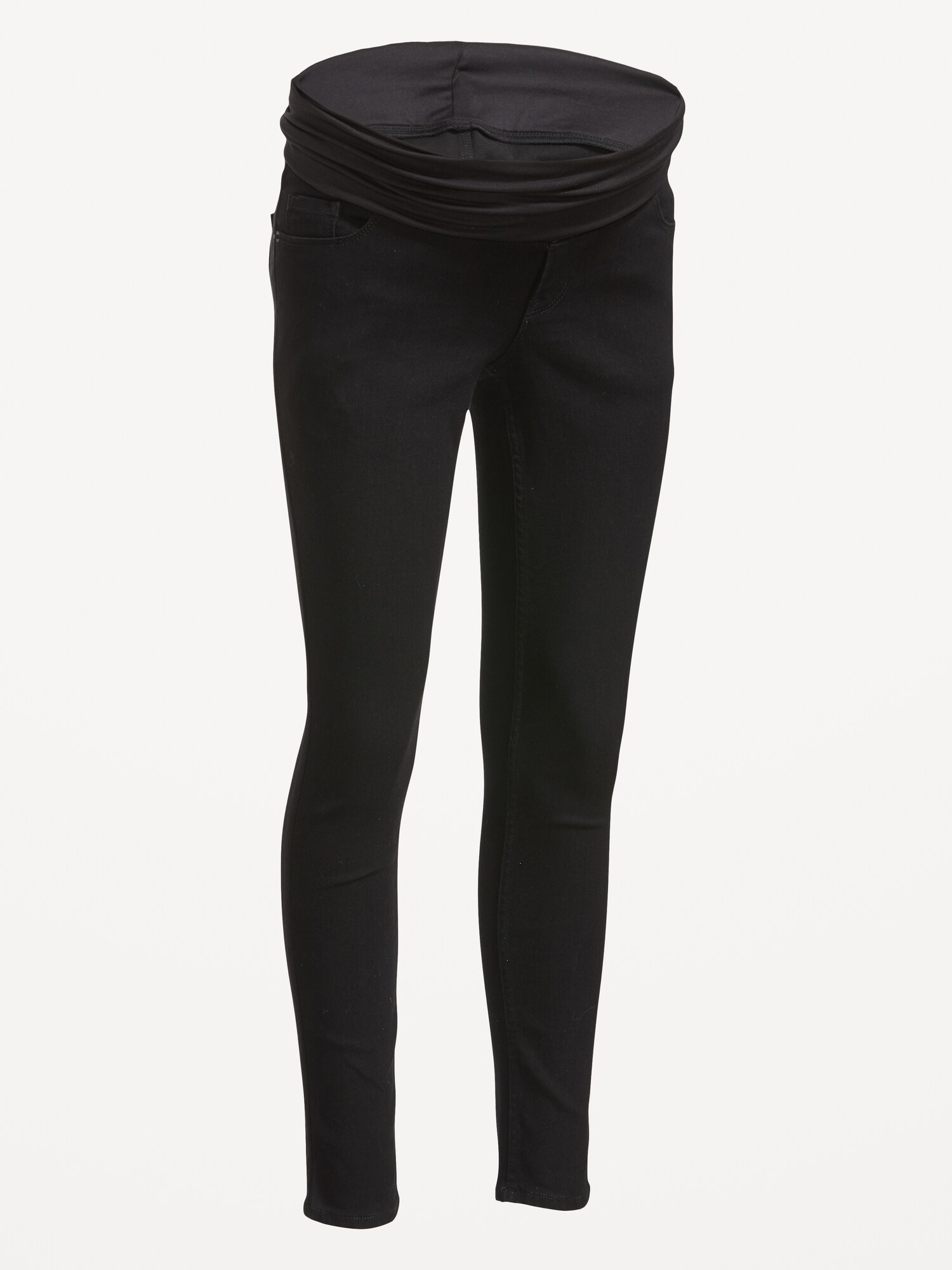 Женские джинсы Old Navy Maternity Rollover-Panel 360° Stretch Super-Skinny, цвет: Чёрный — фото 4