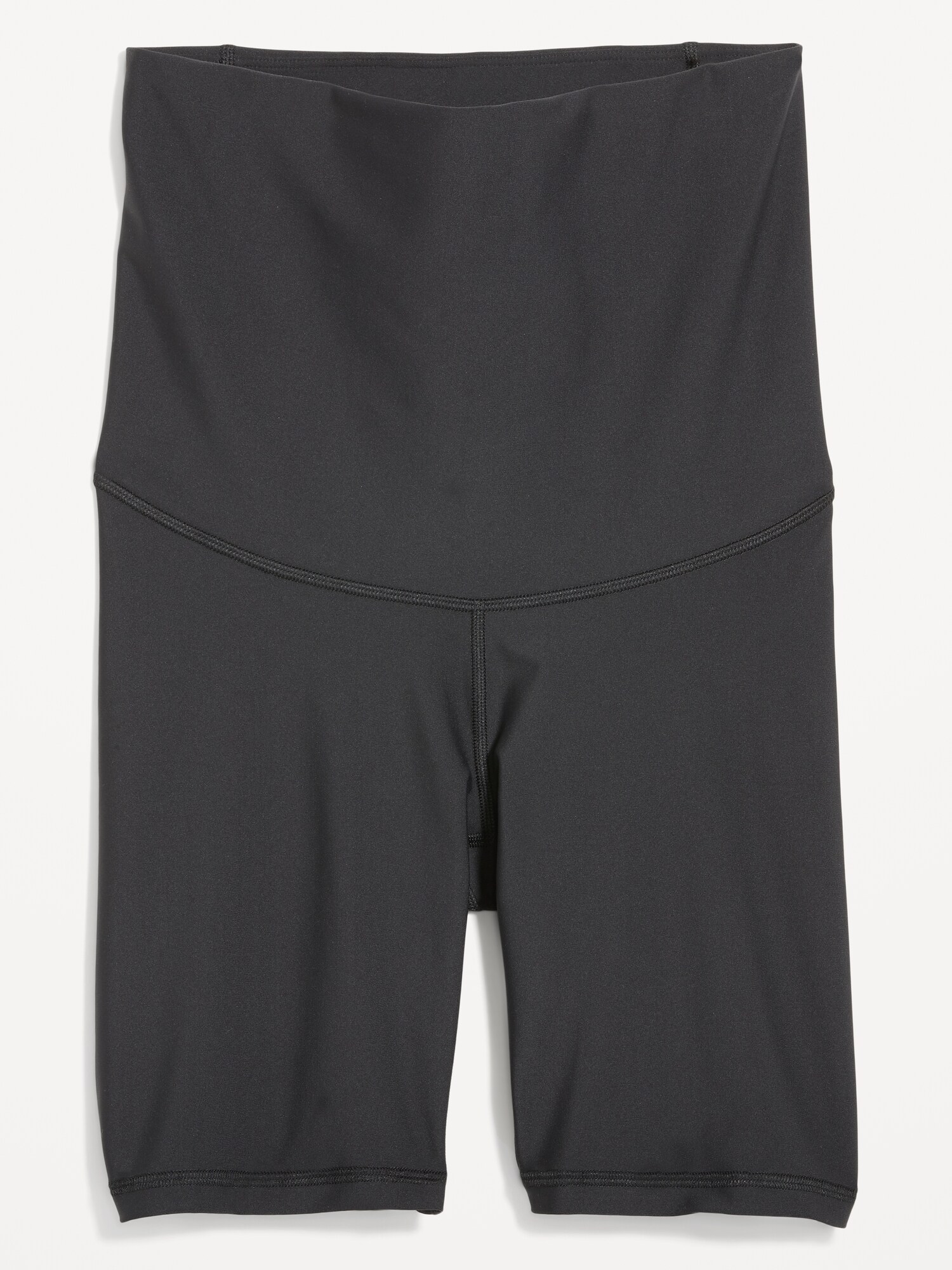 Женские шорты Old Navy Maternity Full-Panel PowerSoft Postpartum Support Biker Shorts -- 8-inch inseam, цвет: Чёрный — фото 5
