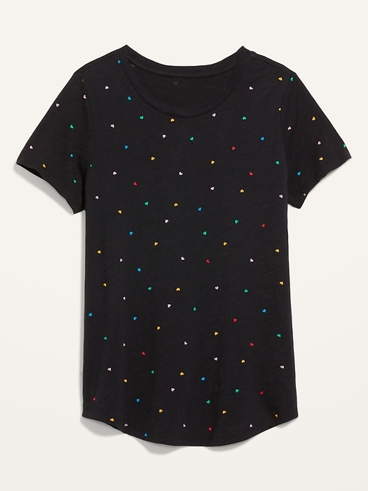 Image number 1 showing, EveryWear Printed Slub-Knit T-Shirt for Women
