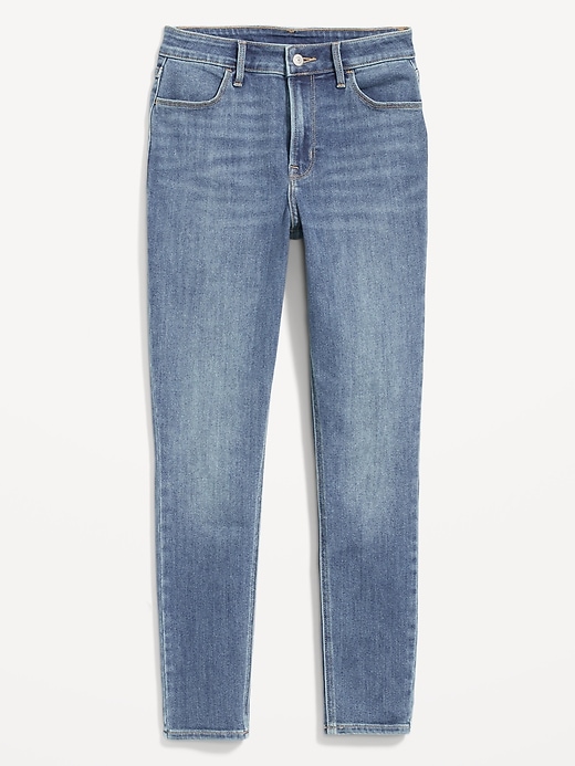 Image number 4 showing, High-Waisted Wow Super-Skinny Ankle Jeans