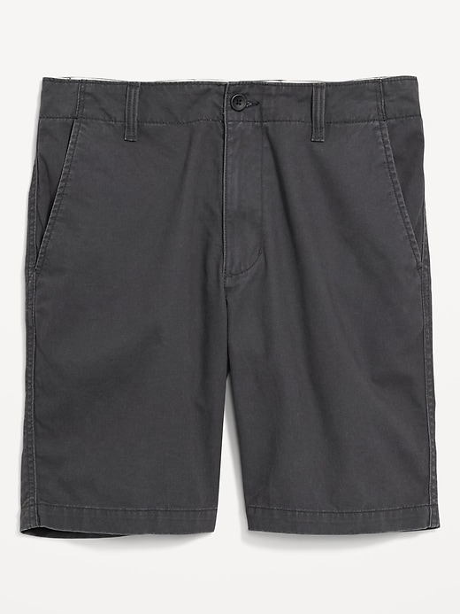 Image number 4 showing, Straight Lived-In Khaki Non-Stretch Shorts - 9-inch inseam