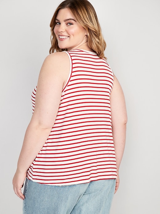 Image number 6 showing, Sleeveless Luxe Striped T-Shirt