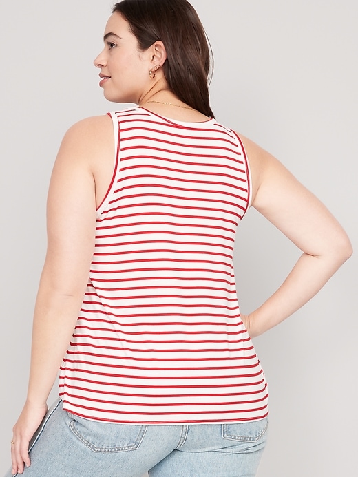 Image number 4 showing, Sleeveless Luxe Striped T-Shirt