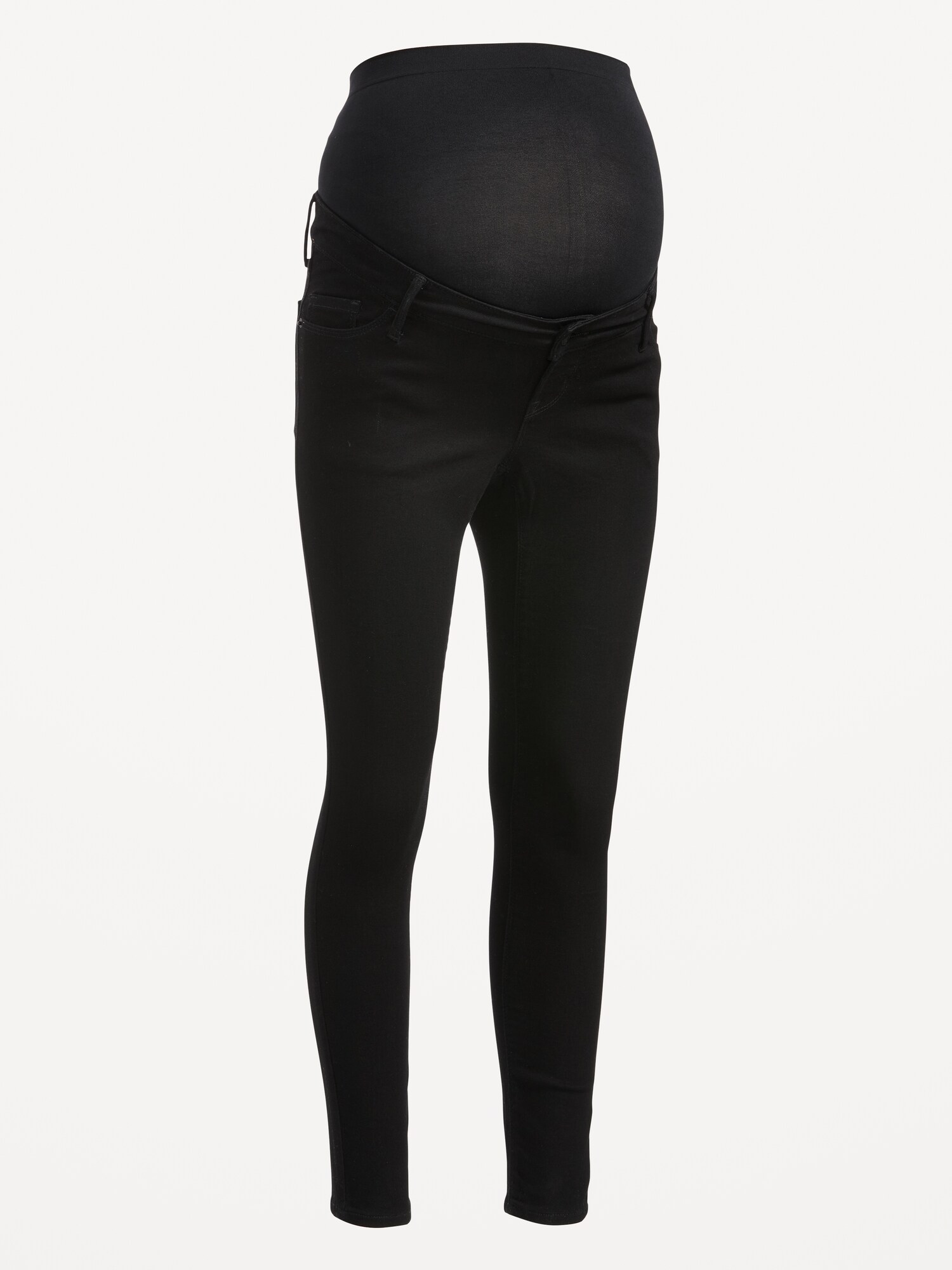 Женские джинсы Old Navy Maternity Full-Panel Rockstar Super Skinny, цвет: Чёрный — фото 5