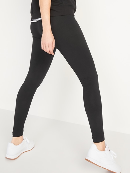 Image number 2 showing, Mid-Rise Jersey Leggings For Women