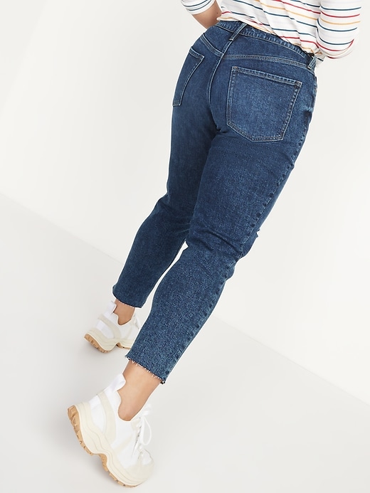 Image number 2 showing, Curvy High-Waisted OG Straight Ripped Jeans for Women