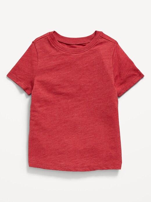 View large product image 1 of 1. Unisex Slub-Knit Crew-Neck T-Shirt for Toddler