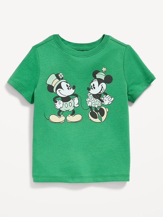 View large product image 1 of 3. Disney© Mickey & Minnie St. Patrick's Day Matching Unisex T-Shirt for Toddler