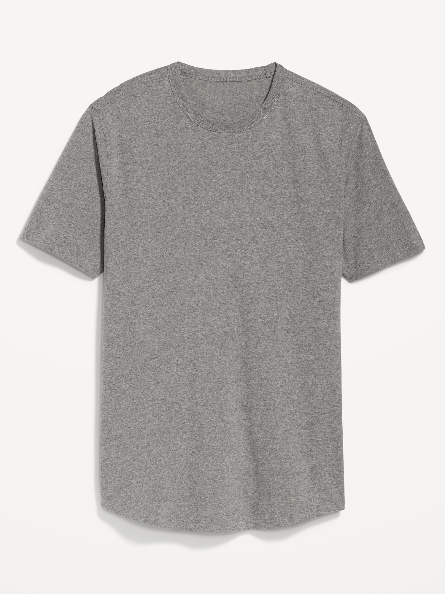 Old Navy Soft-Washed Curved-Hem T-Shirt gray. 1