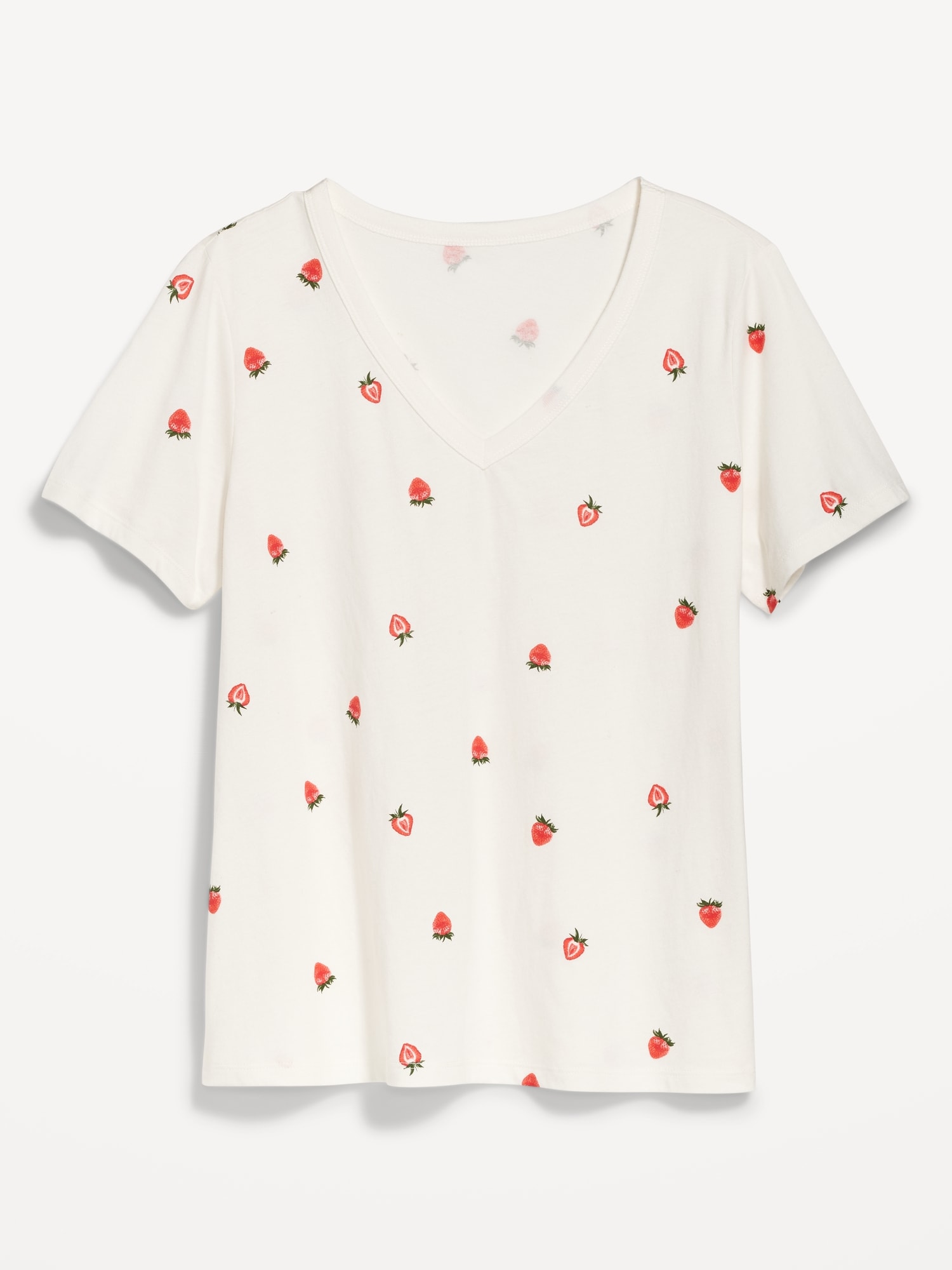 EveryWear Printed V-Neck T-Shirt for Women