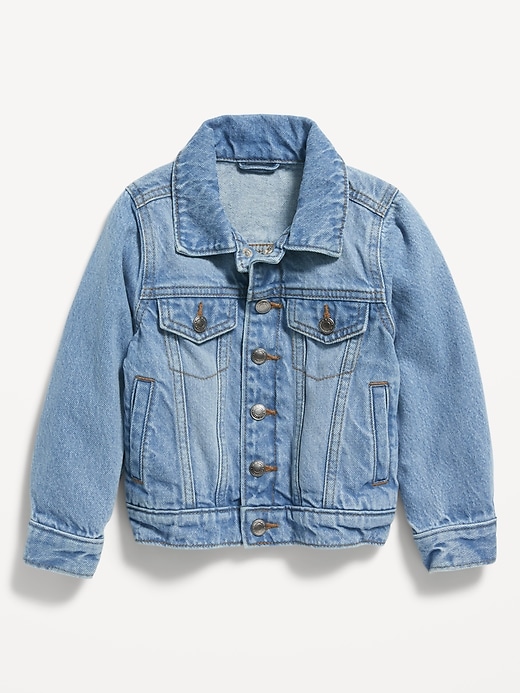 View large product image 1 of 2. Unisex Trucker Jean Jacket for Toddler