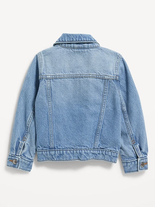 View large product image 2 of 2. Unisex Trucker Jean Jacket for Toddler