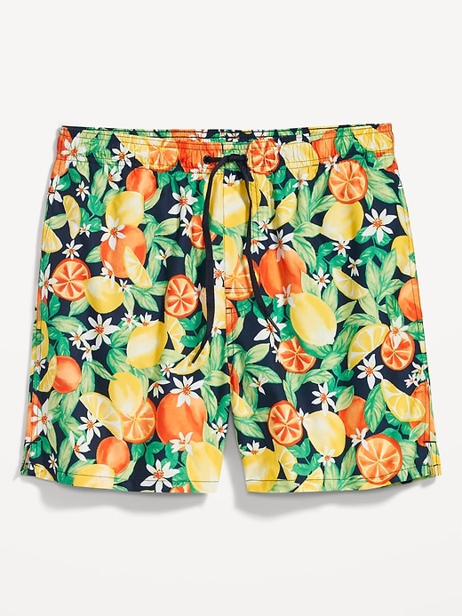 Image number 6 showing, Printed Swim Trunks -- 5-inch inseam