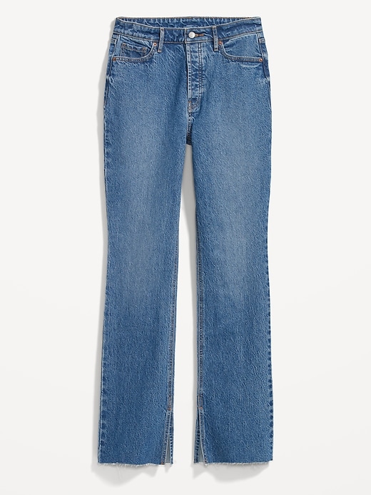 Image number 4 showing, Extra High-Waisted Button-Fly Kicker Boot-Cut Jeans