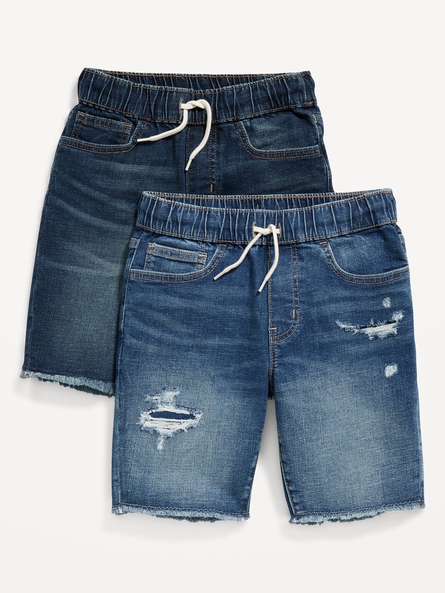 Old Navy 360° Stretch Pull-On Jean Shorts for Boys (At Knee) multi. 1