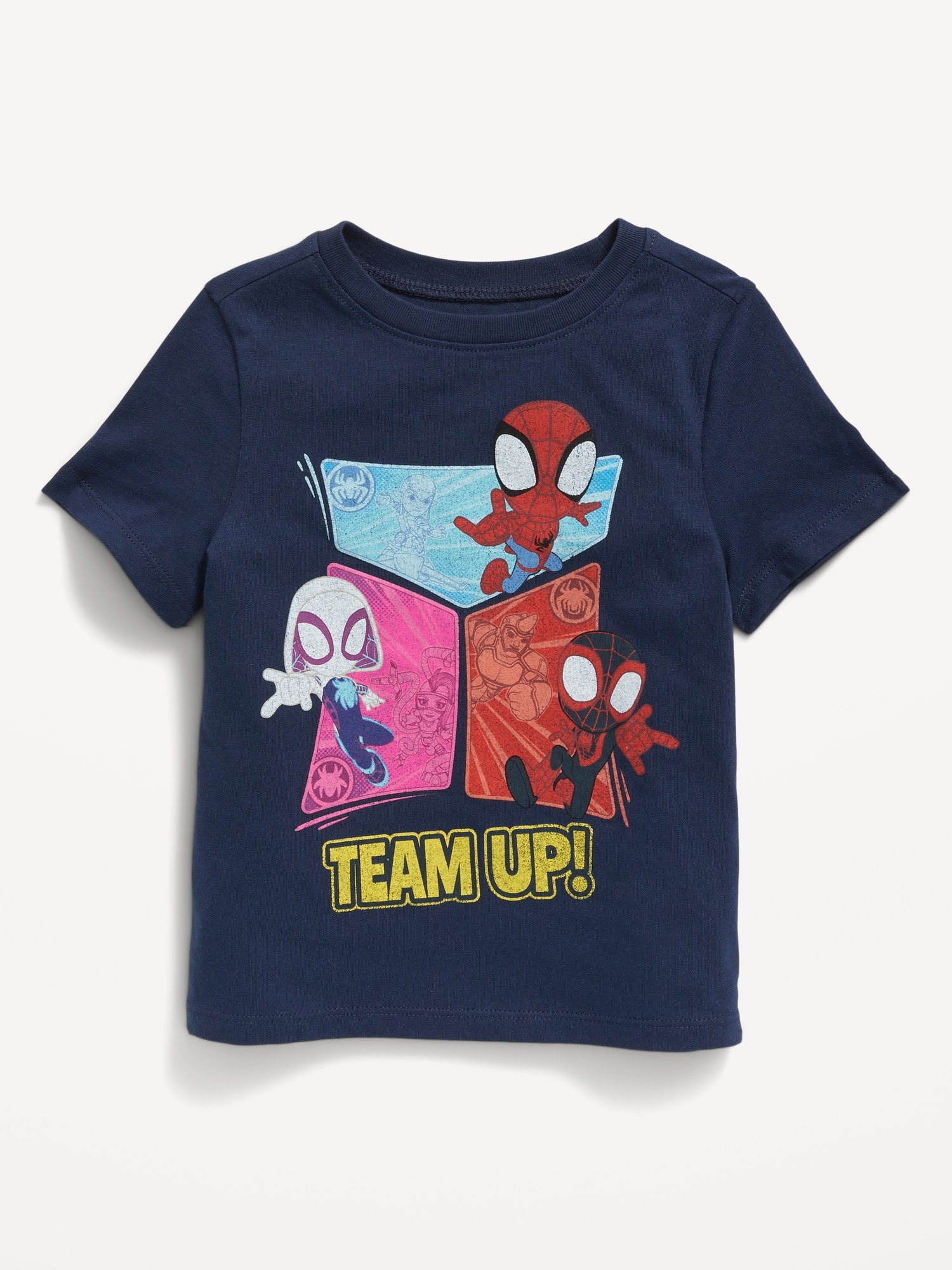 Old Navy Marvel™ Spider-Man Unisex Graphic T-Shirt for Toddler blue. 1