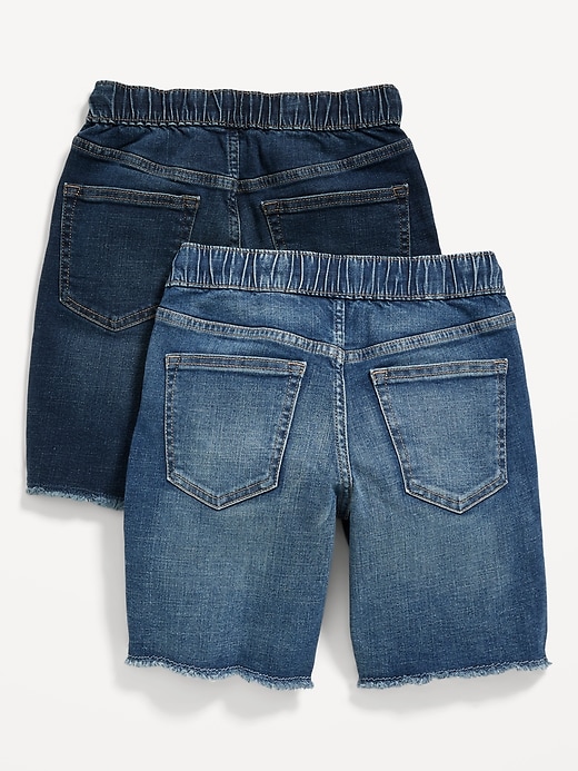 View large product image 2 of 2. 360° Stretch Pull-On Jean Shorts for Boys (At Knee)