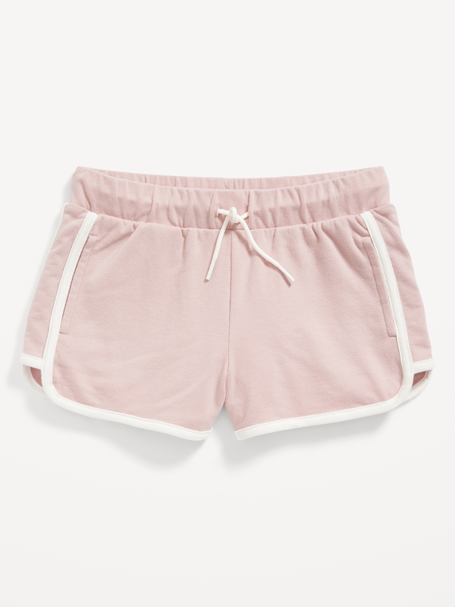 Old Navy French Terry Dolphin-Hem Cheer Shorts for Girls pink. 1