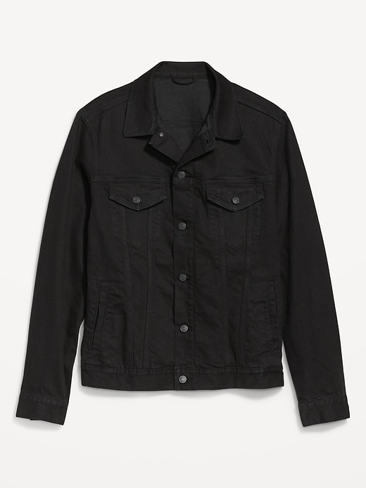 Built-In Flex Black Jean Jacket for Men | Old Navy