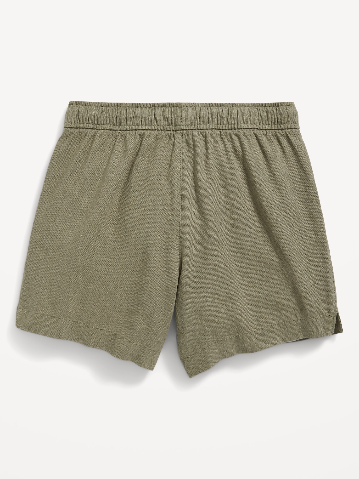 Solid Linen-Blend Drawstring Midi Shorts for Girls | Old Navy