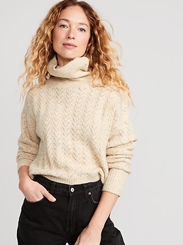 Old Navy Women's Ruffle-Trim Metallic Pointelle-Knit Sweater Size 3X or 4X  Plus