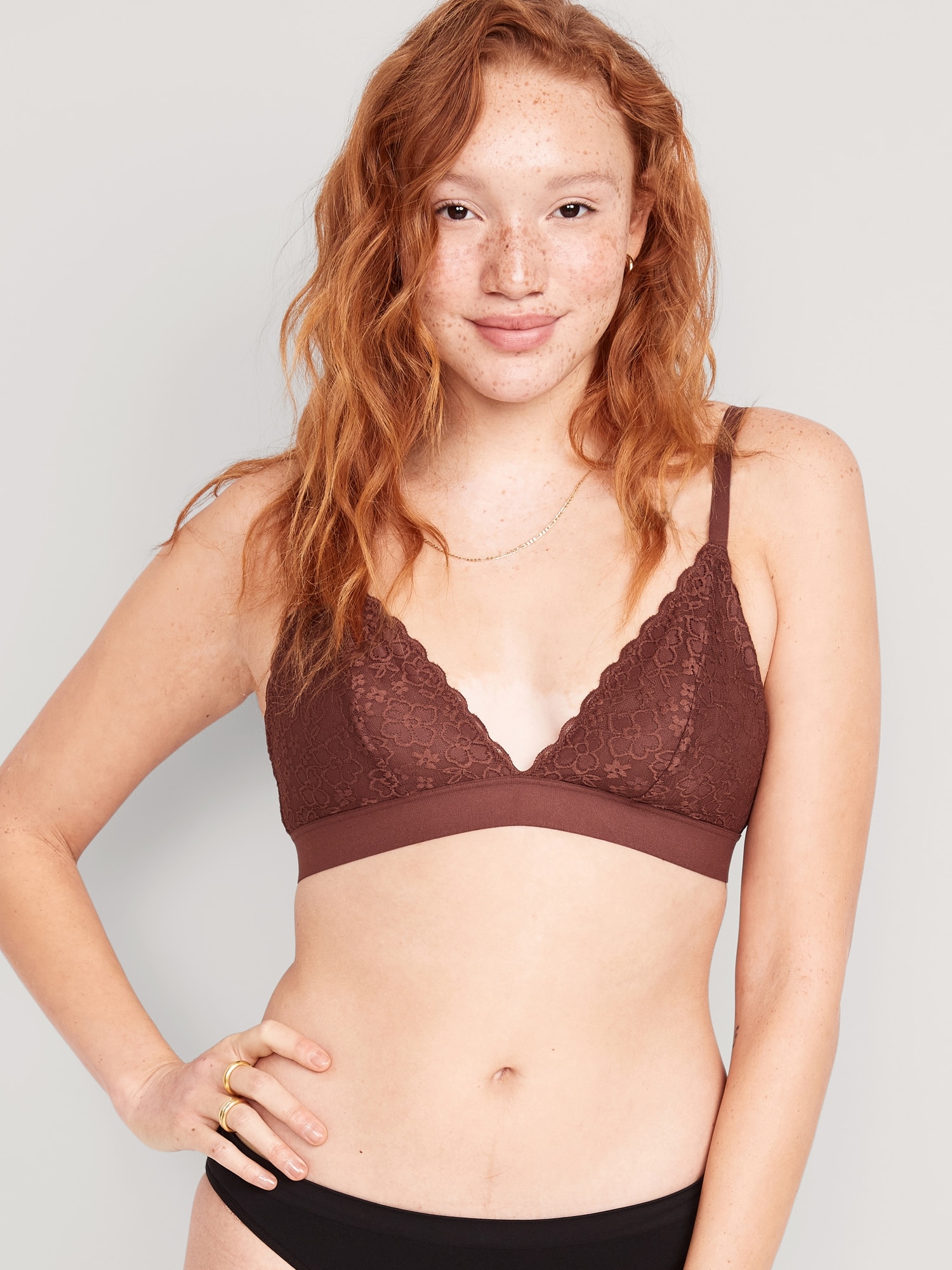 Old Navy Lace Bralette Top for Women brown - 406485002