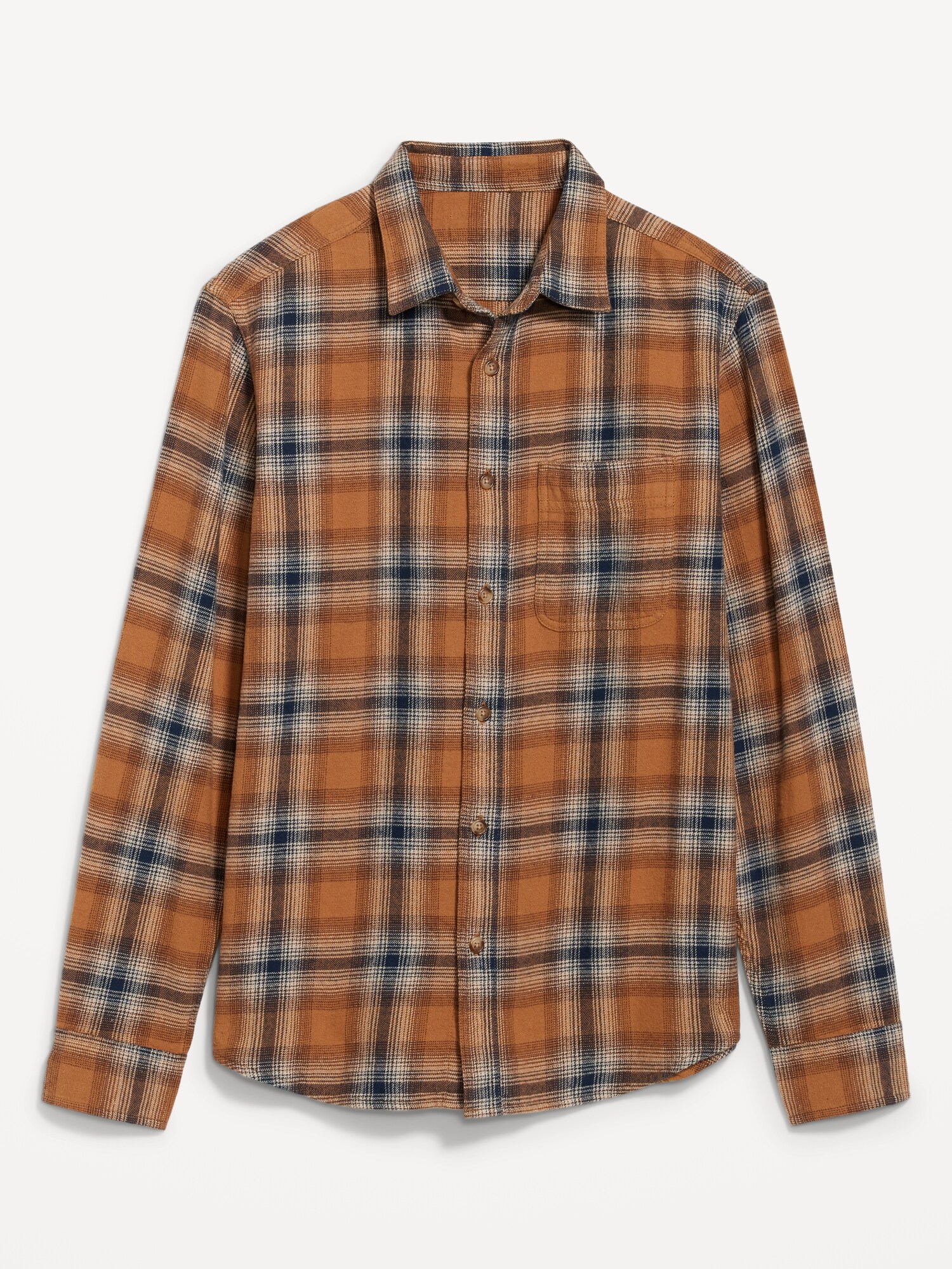 Plaid Double-Brushed Flannel Shirt | Old Navy